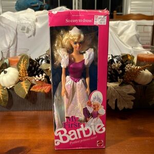 NIB Mattel My First Barbie Doll  1989 Prettiest Princess Ever # 9942